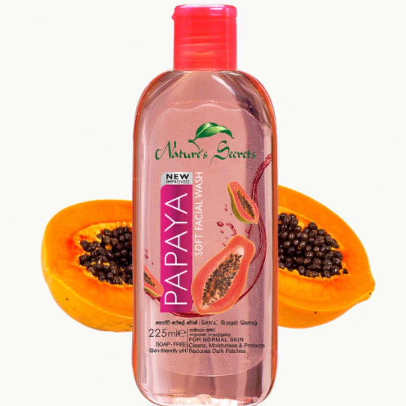 இயற்கை ரகசியங்கள் பப்பாளி மென்மையான முக கழுவுதல்