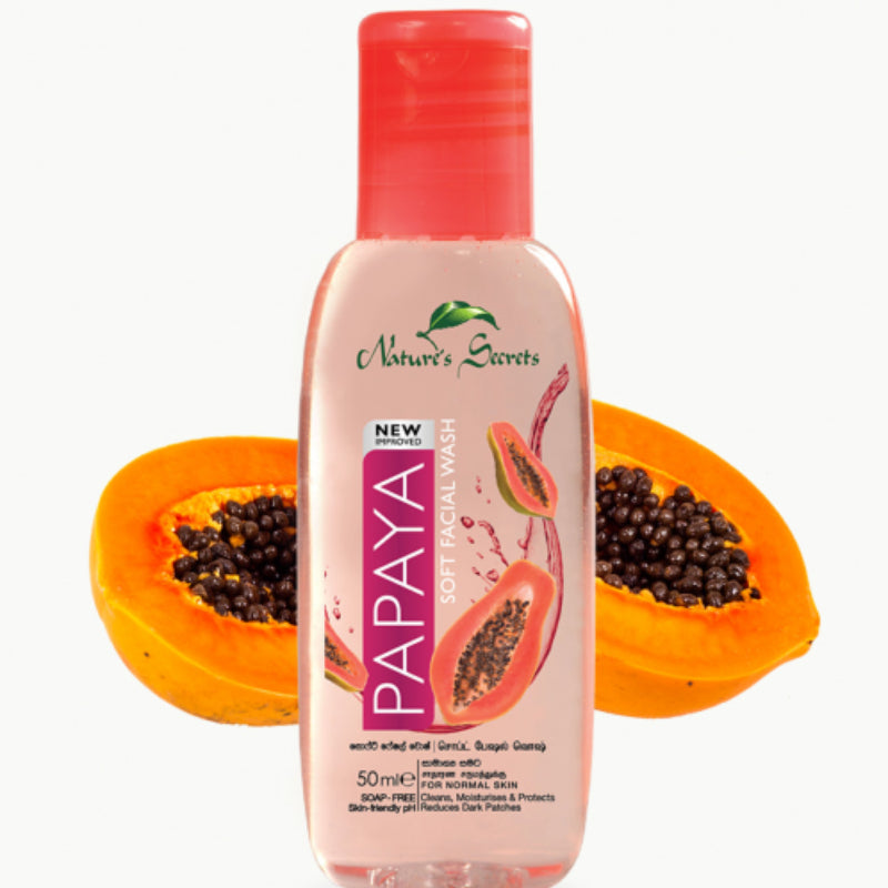 இயற்கை ரகசியங்கள் பப்பாளி மென்மையான முக கழுவுதல்