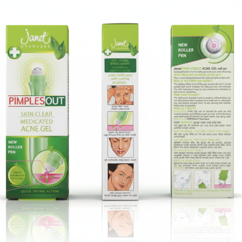 Janet Ayurveda Pimple Out-skin Clear Roller Pen - 15ml