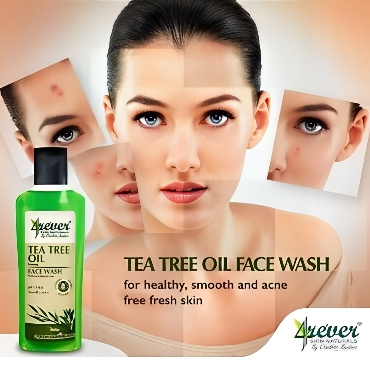 4rever Tea Tree Oil Face Wash - 100ml