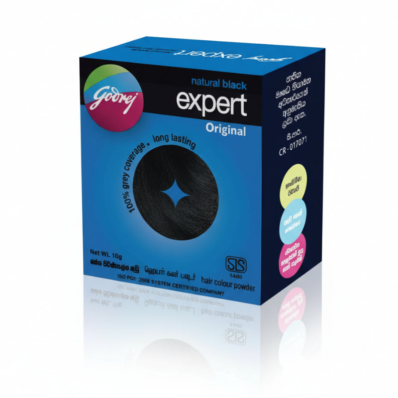 *Godrej Expert Powder Hair Colour Natural Black No Ammonia*