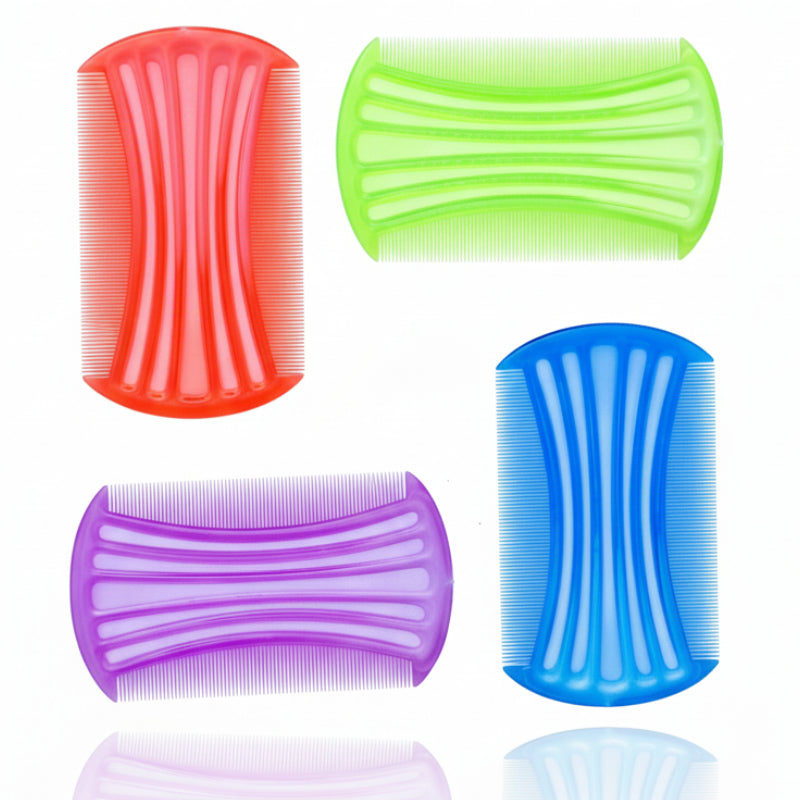 Feather Double-Sided Fine-Tooth Comb for Lice & Nits Removal - 2pcs