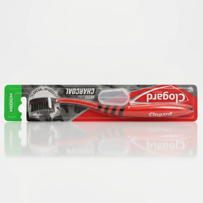 Clogard Pro-Clean Charcoal Bristles Toothbrush – 1Pcs