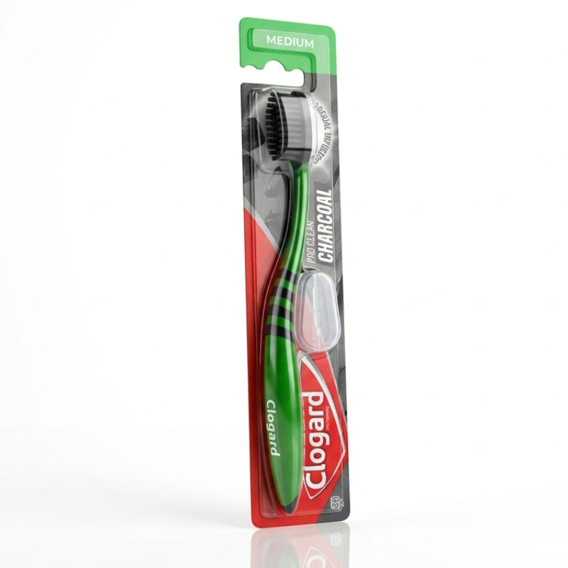 Clogard Pro-Clean Charcoal Bristles Toothbrush – 1Pcs