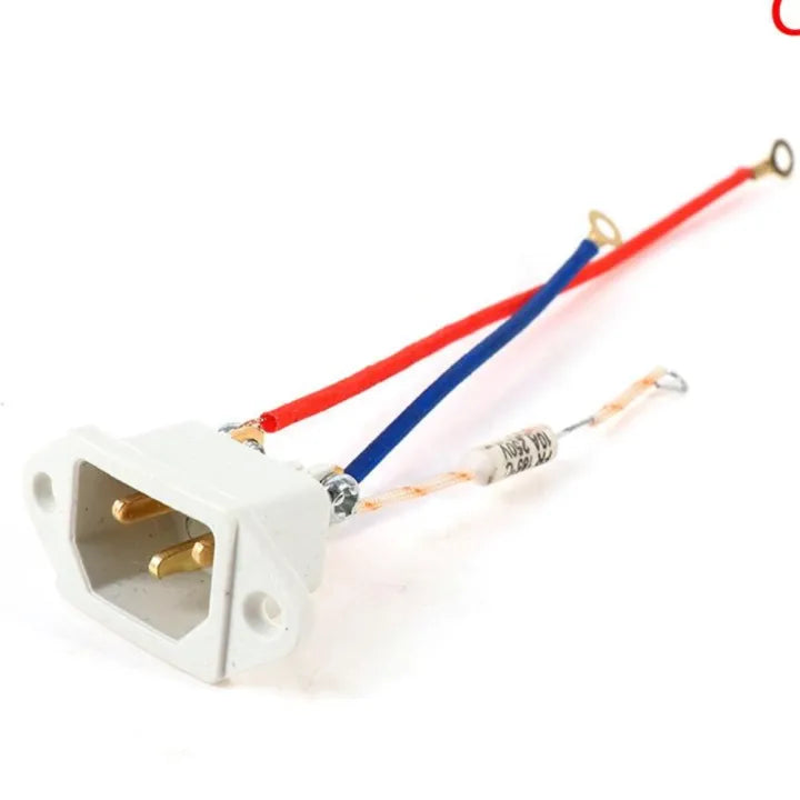 Rice Cooker Parts Power Base Socket with Fuse - 1 Pcs