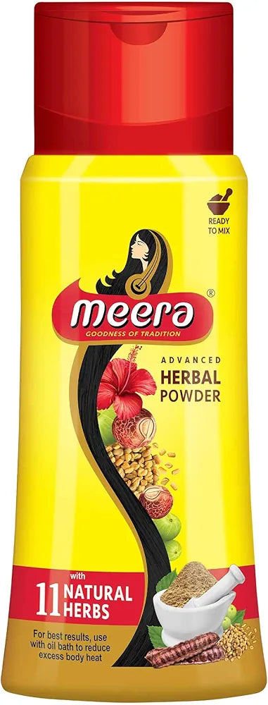 மீரா அட்வான்ஸ்டு ஹெர்பல் ஹேர்வாஷ் பவுடர் - 120 கிராம்