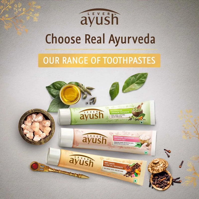 Ayush Toothpaste With  Clove Oil & Dasanakanthi Choornam  -  110g