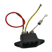 Universal Three Wire Power Socket Plug With Fuse Rice Cooker Parts