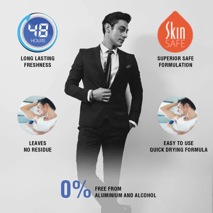 Yardley London Gentleman Classic Deodorant Roll-Onl 48H Long Lasting Scent - 50ml