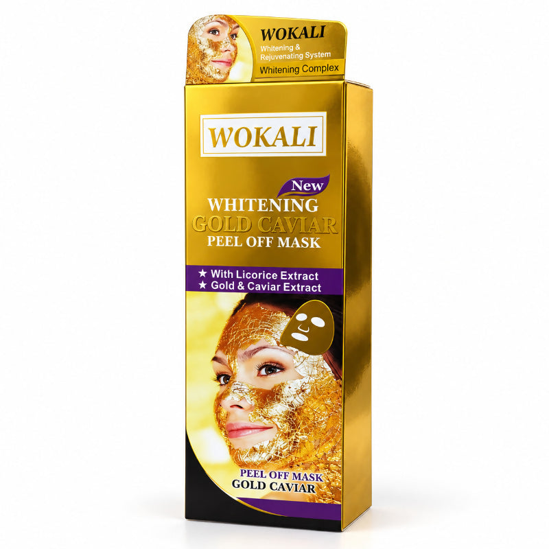 WOKALI Gold Caviar Peel-Off Facial Mask – 130ml | Gold Facial Mask & Skincare
