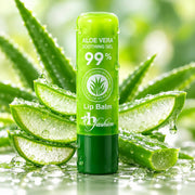 H Fashion Aloe Vera 99% Soothing Gel Lip Balm – Moisturizing Lip Care - 1pcs
