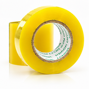 Transparent Yellow BOPP Packing Tape – 2 Inch (48mm) × 300m | Strong Adhesive Carton Sealing Tape - 1pcs