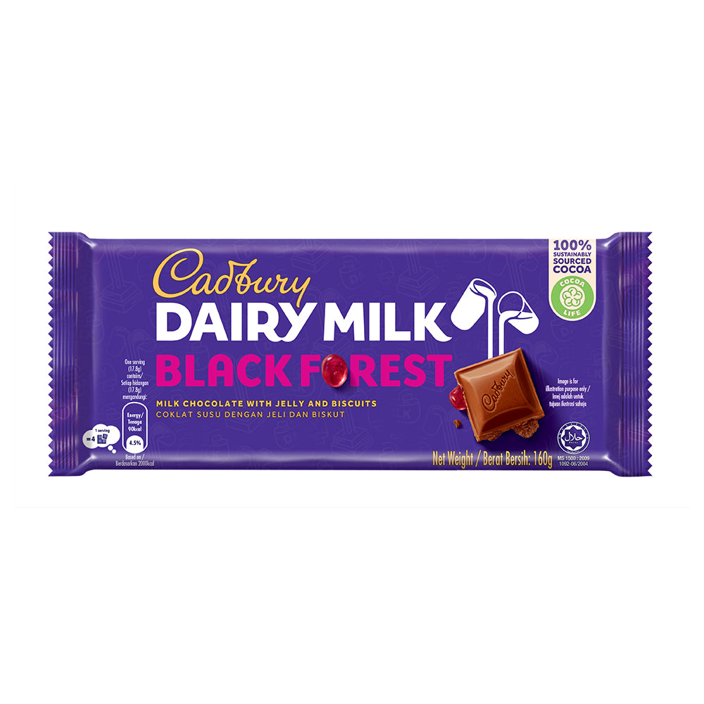 Cadbury Dairy Milk Black Forest Chocolate - 160g