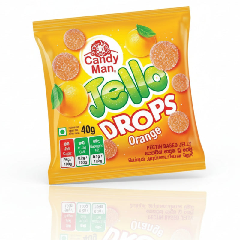 கேண்டி மேன் ஜெல்லி டிராப்ஸ் - 40 கிராம்