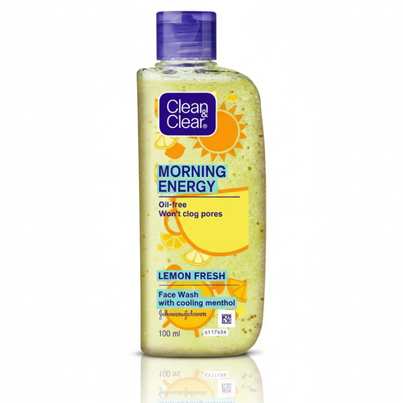 சுத்தமான &amp; தெளிவான காலை ஆற்றல் எலுமிச்சை புதியது, கூலிங் மெந்தோலுடன் கூடிய ஃபேஸ் வாஷ் - 100 மிலி