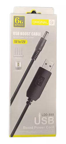 5V முதல் 12V அடாப்டர் யூஎஸ்பி கேபிள்