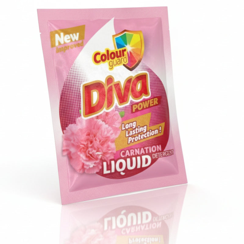 Diva Power Colour Guard Carnation Detergent Liquid - 35ml