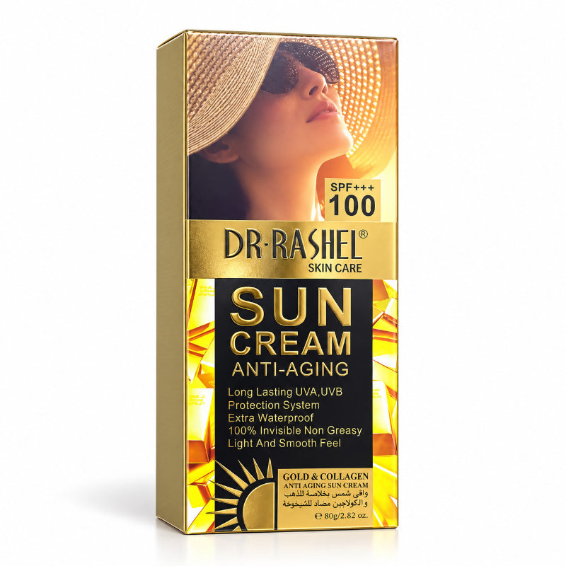 DR.RASHEL Gold & Collagen Anti-Aging Sun Cream SPF 100 – 80 g