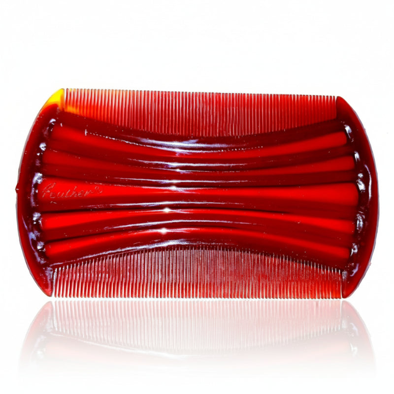 Feather Double-Sided Fine-Tooth Comb for Lice & Nits Removal - 2pcs