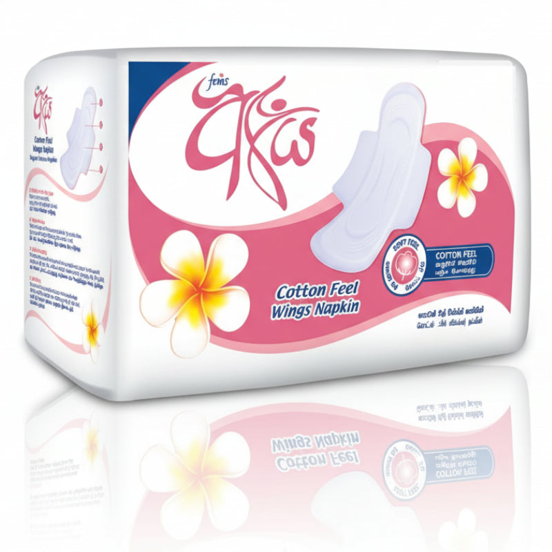 Fems Aya Cotton Feel Wings Sanitary Napkin - 8pcs
