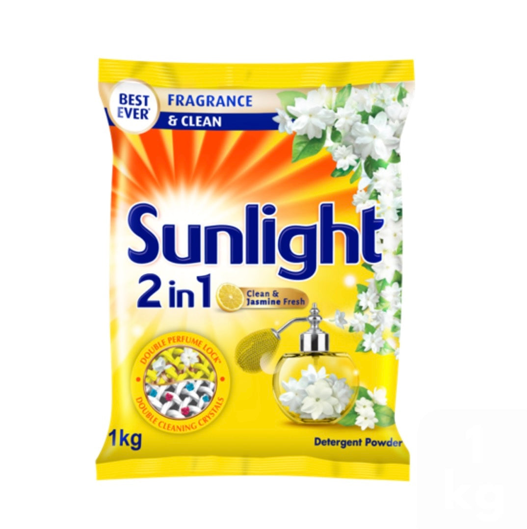 Sunlight 2 in 1 Detergent Powder - 1kg