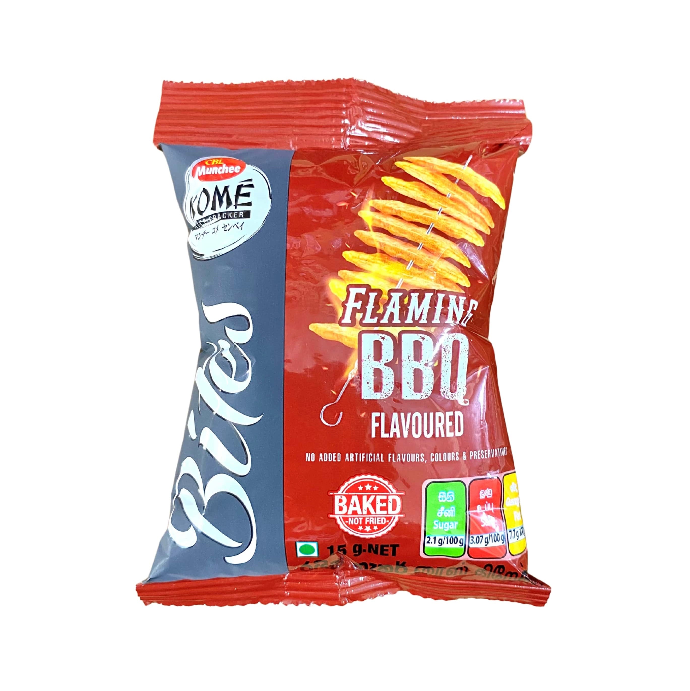 Munchee Kome Rice Cracker Bites Flaming BBQ Flavour - 15g – QBAY