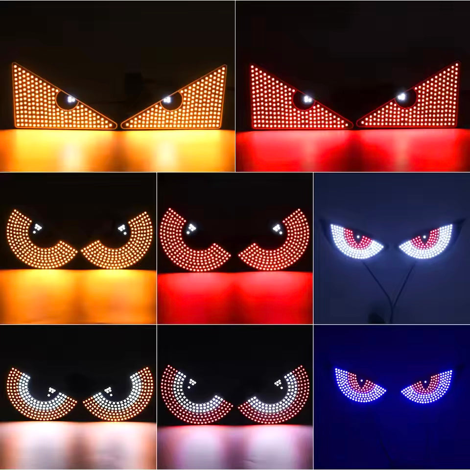 கார் ஜன்னல்களுக்கான 2X டெவில்ஸ் ஐ LED லைட் கார் ஐ லைட் டிரக் டைனமிக் LED லைட்