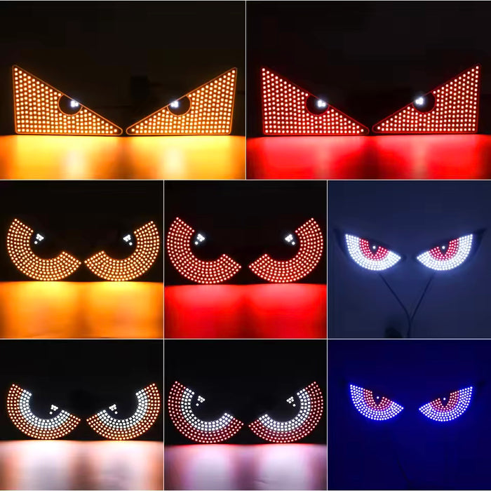 2X Devil's Eye LED Light Car Eye Light Truck Dynamic LED Light for Car Window