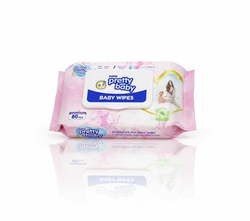 Pretty Baby Wet Wipes - (80 Wipes)