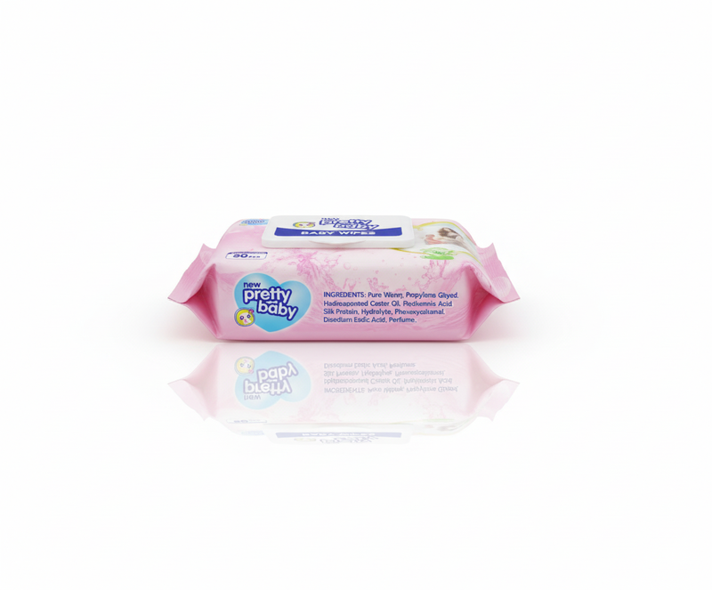 Pretty Baby Wet Wipes - (80 Wipes)