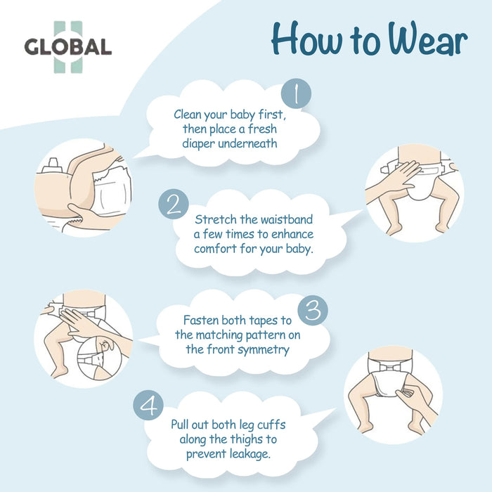 Global II Baby Diapers 16pcs
