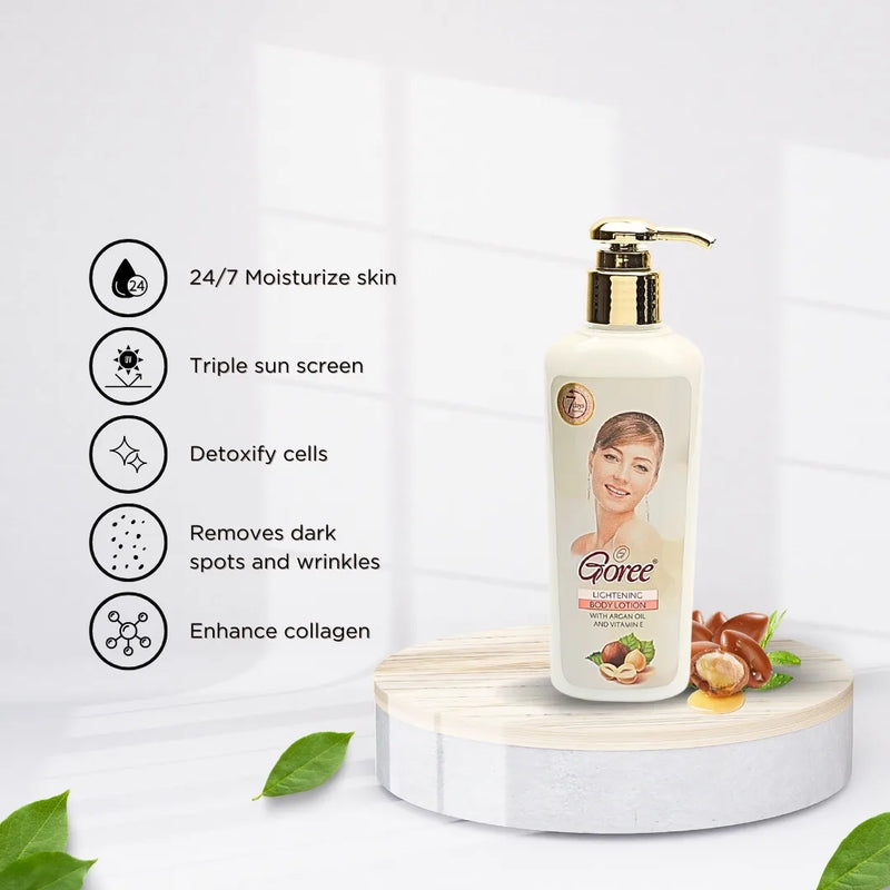 Goree Lightening Body Lotion Vitamin E & Argan