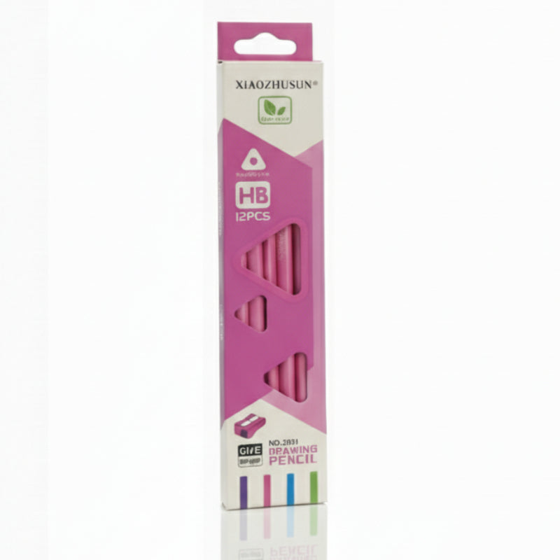 HB முக்கோண வரைதல் பென்சில் - 1 பெட்டி - (ஒவ்வொன்றும் 12 பென்சில்கள் கொண்ட பெட்டி)