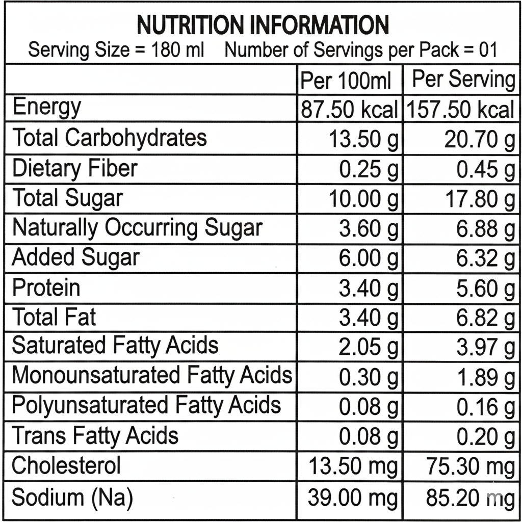 Highland Vanilla Flavoured Milk – 180ml