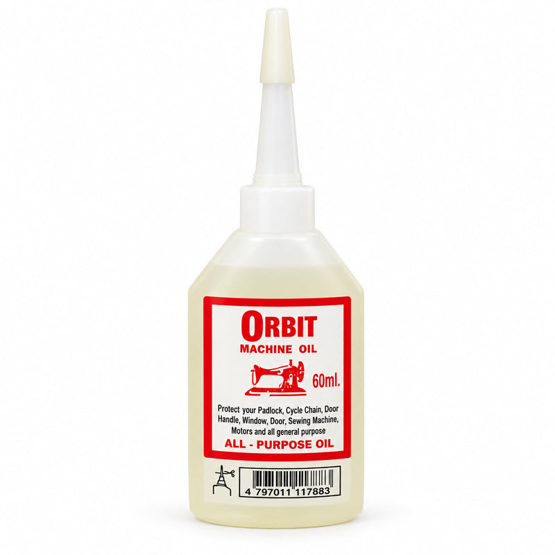 Orbit All-Purpose Machine Oil – 60ml | Multipurpose Lubricating Oil for Sewing Machines & Household Maintenance