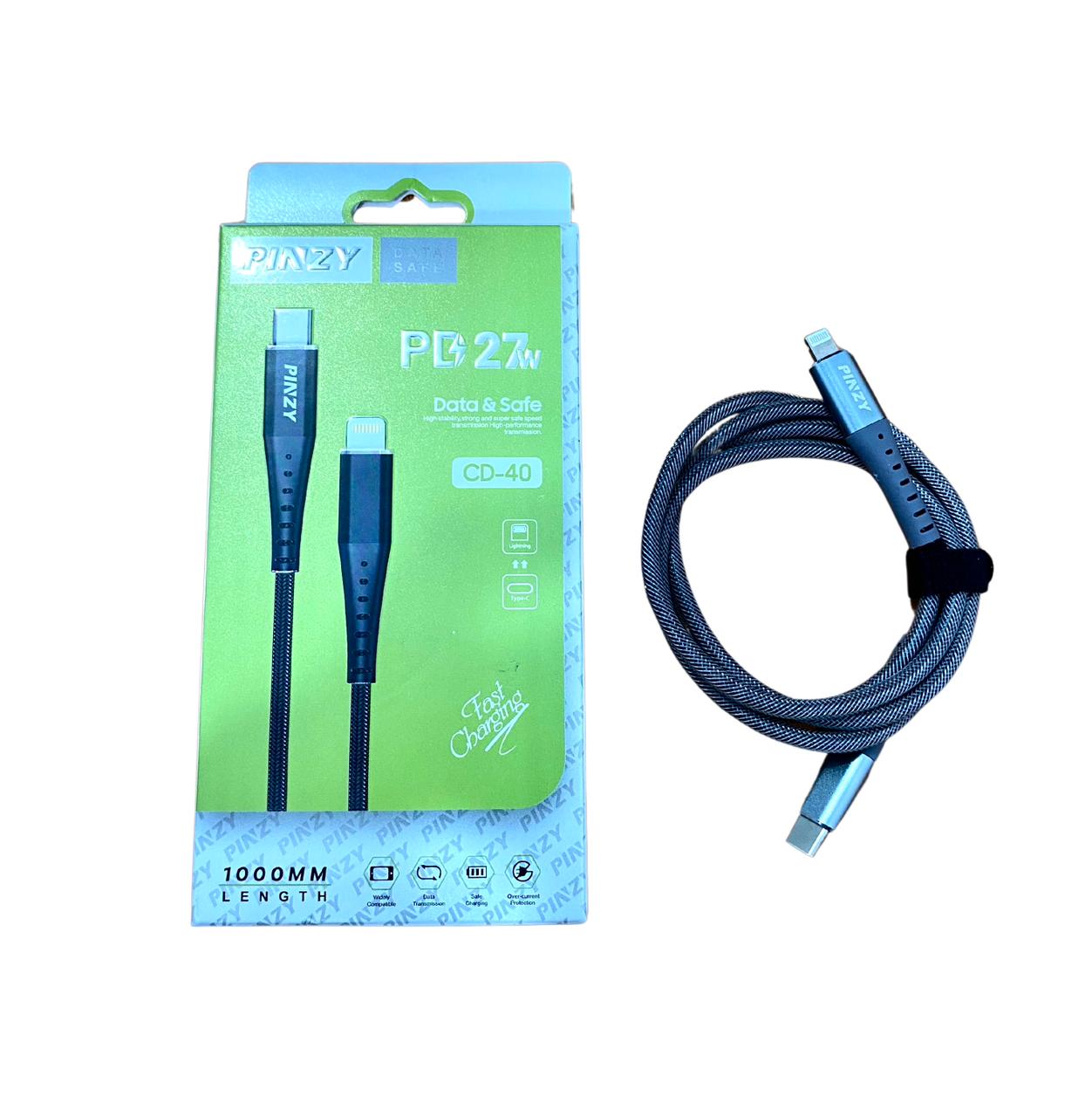 PINZY Original PD 27W Type-C to Lightning Cable For Apple iPhone