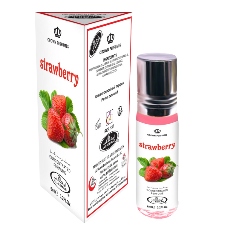AL-REHAB Crown Perfumes Strawberry Concentrated Attar perfume - 6ml