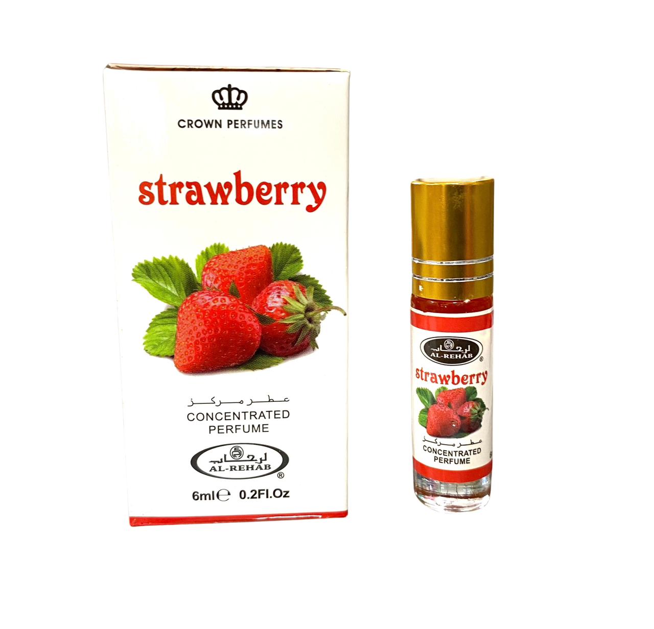 AL-REHAB Crown Perfumes Strawberry Concentrated Attar perfume - 6ml