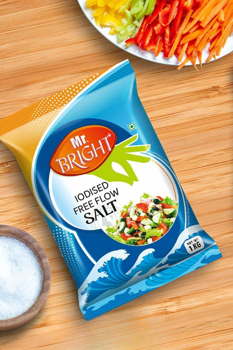 Mr. Bright Iodised Free Folow Salt