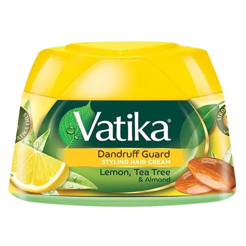 Vatika Dandruff Guard Styling Hair Cream Lemon,Tea Tree & Almond - 140 ml