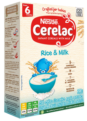 Nestle Cerelac Infant Cereals Rice & Milk From 6 Months - 200 g