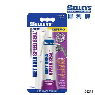 SELLEYS WET AREA SPEED SEAL MINI TUBE CLEAR - 35G