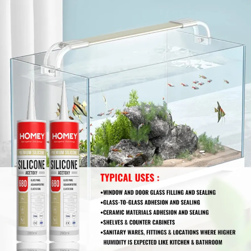 HOMEY SILICONE SEALANT PREMIUM 680 AS - 300ML