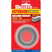 SELLEYS MOUNTING TAPE 18MM X 2M EXTERIOR GREY