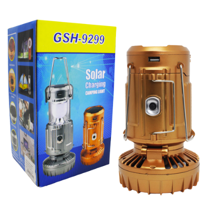 GSH-9299 Solar Camping Light with Fan