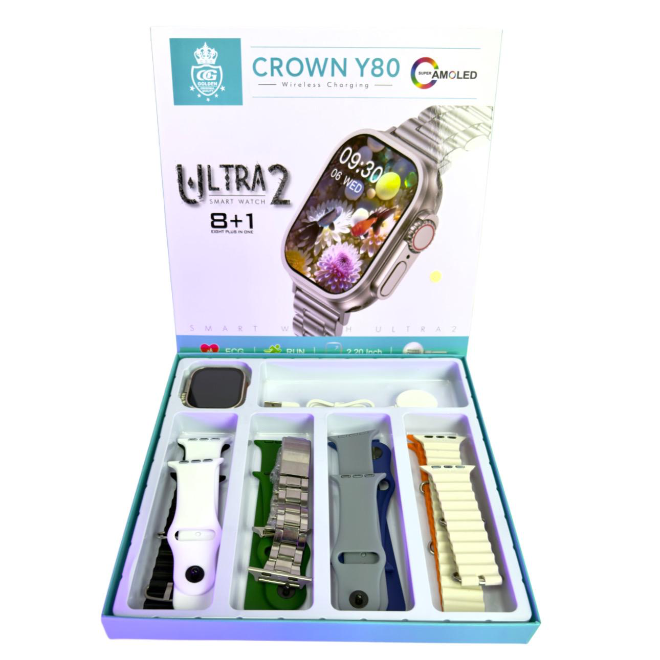 Y80 Crown Ultra Smartwatch 8+1