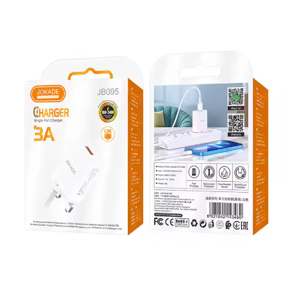 JOKADE JB095 Series 3A USB Wall Charger – UK Plug