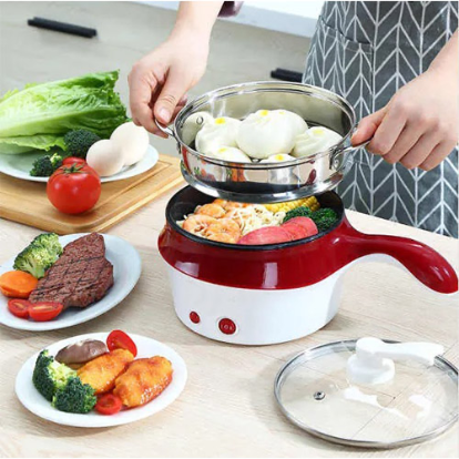 Multifunctional Electric Cooker Hot Pot with Steamer
