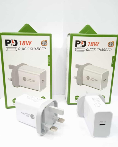 PD 18W Fast Charger – Type-C Wall Adapter