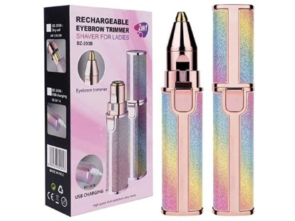 Rechargeable 2 in 1 Eyebrow & Facial Hair Trimmer for Women
